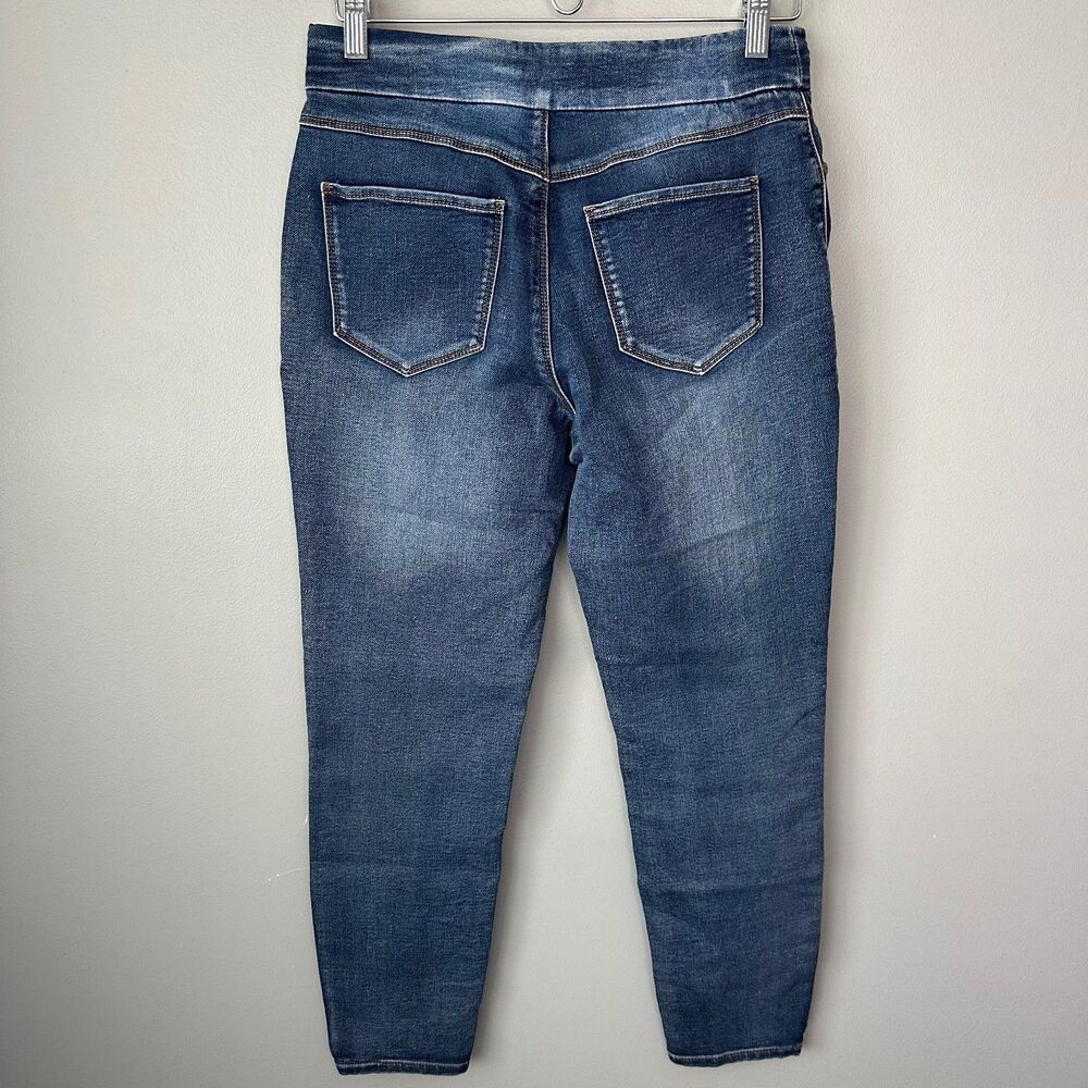 Tribal Jeans Pull On Jeans Skinny Womens Size 4 Dark Wash - Picture 5 of 6